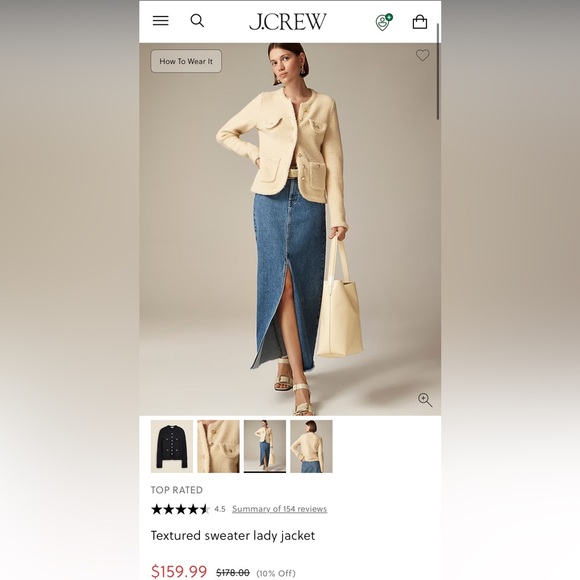 Textured sweater lady jacket size XL NWT - Picture 5 of 6